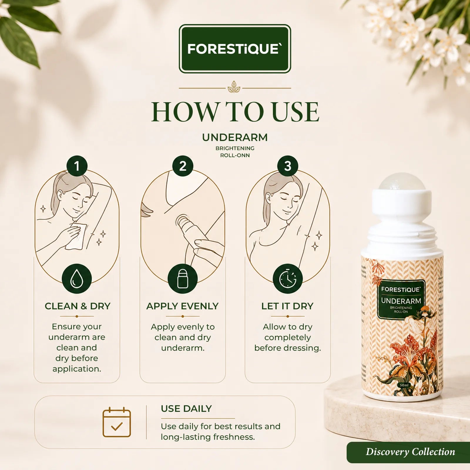 FORESTIQUE  Underarm Brightening Roll-On