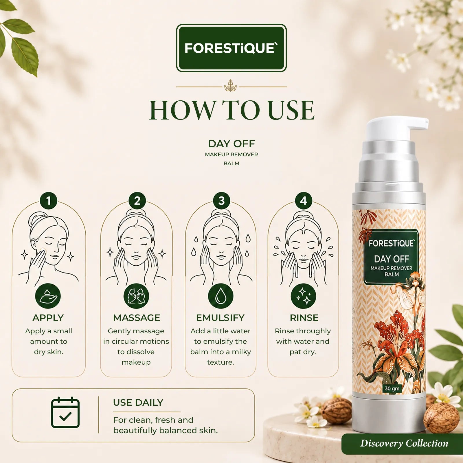 FORESTIQUE Day Off Makeup Remover Balm
