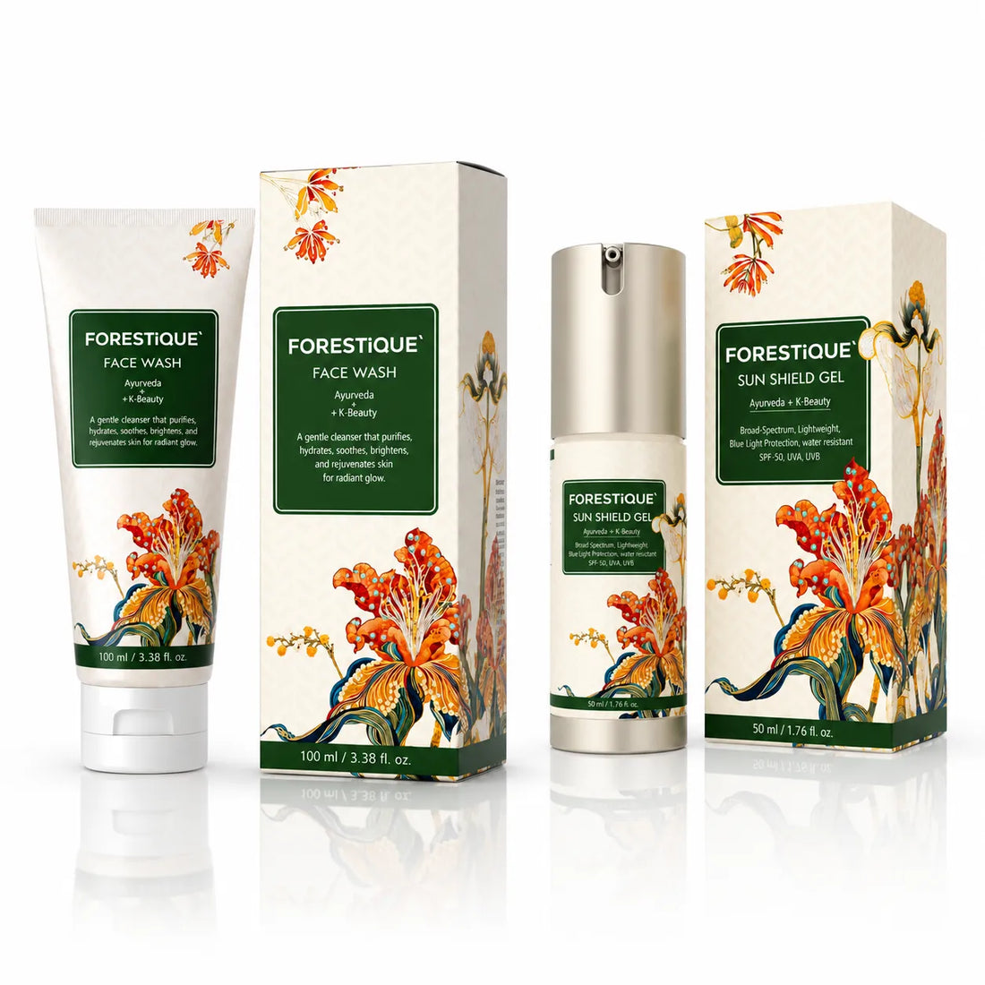 Forestique Sun Safe Duo (Face Wash + Sunscreen)