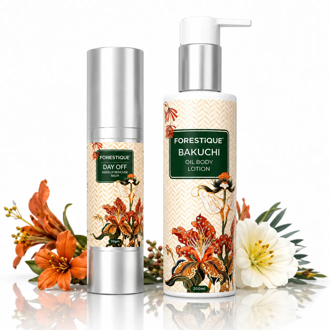 Forestique Nourish & Cleanse Duo (Bakuchiol Body Lotion + Balm To Water Make Up Remover)