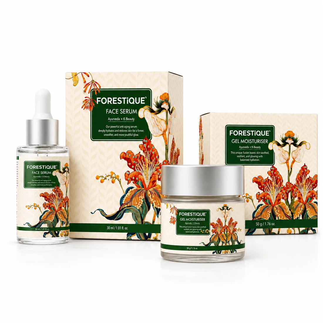 Forestique Hydrate & Glow Duo (Face Moisturizer + Face Serum)